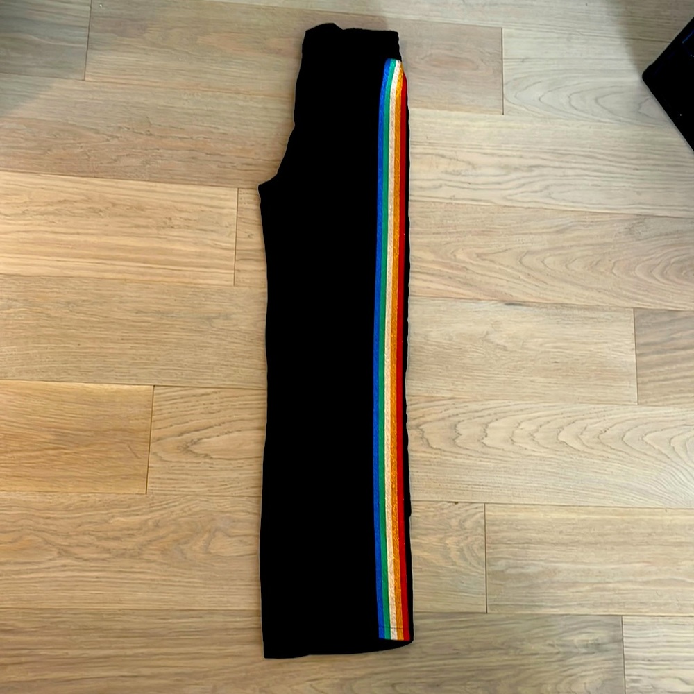 High Waist Black/Rainbow Pant